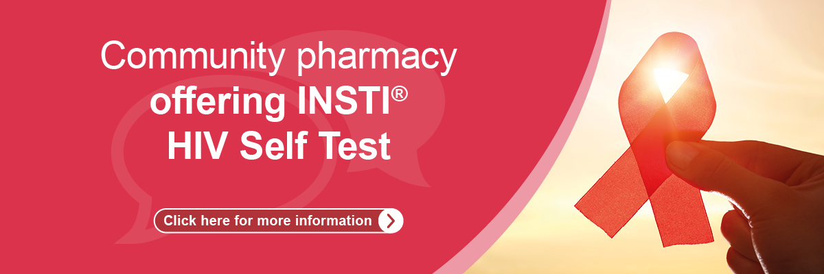 Community Pharmacy offering INSTI® HIV Self Test
